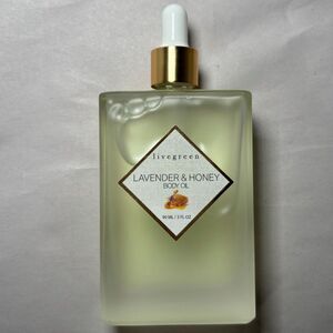 livegreen‎ lavender & honey body oil nwot 90ML / 3 FL OZ  Exp: 4-10-2027